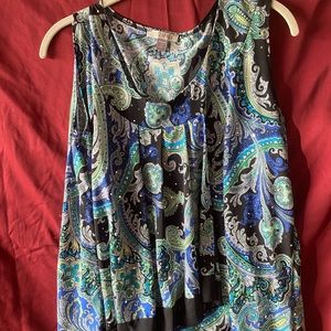 Dressy tank type flows bottom